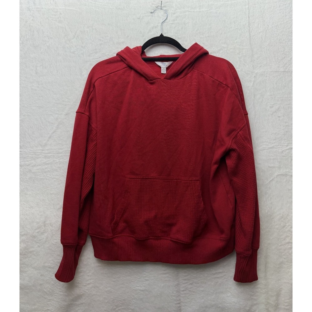 Time & True Hoodie Red Women's‎ Large (12-14) Longsleeve